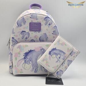 Loungefly Disney Winnie The Pooh Eeyore Floral Mini Backpack Set